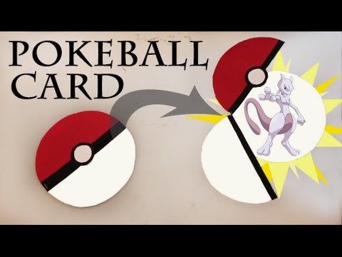 Pokemon DIY - EASY Pokeball card