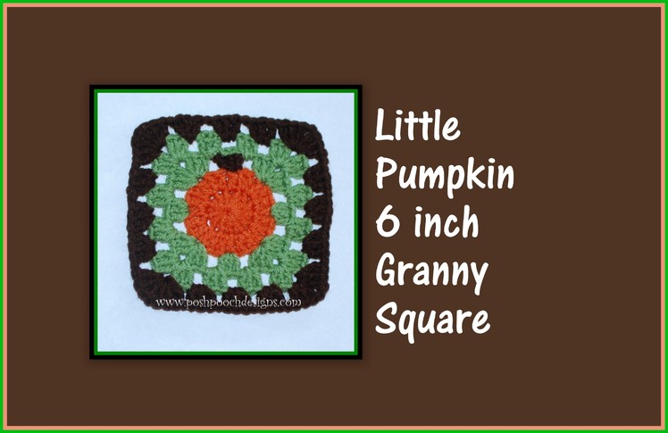 Pumpkin Granny Square Crochet Pattern