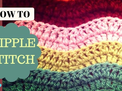 Ripple Stitch Crochet Tutorial