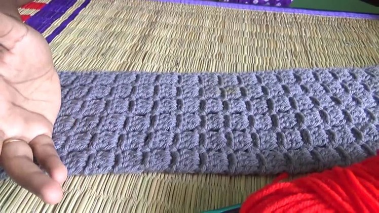 Simple scarf.cowl crochet in English