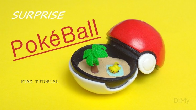 [Stop Motion] DIY Surprise PokeBall - Pokemon Go. Tutoriel Fimo