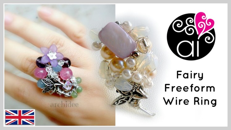 Tutorial Wire Technique | Fairy Ring Freeform | DIY Ring | ENG