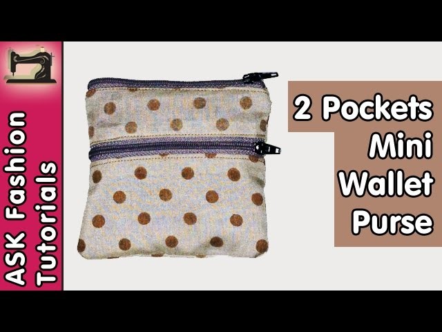 Two Pockets Mini Wallet. Purse | in Hindi | DIY