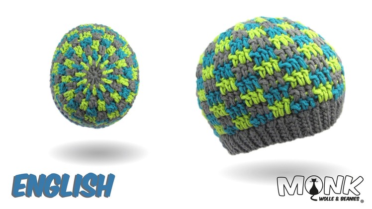 Crochet hat - Beanie with Blocks