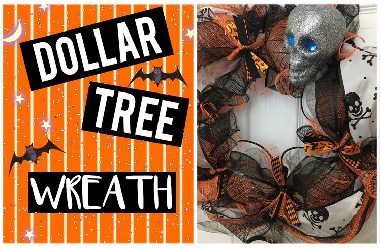 DIY Dollar Tree Halloween Wreath