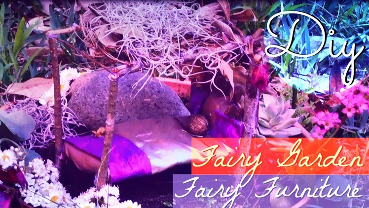 DIY. Fairy Garden and Fairy Furniture