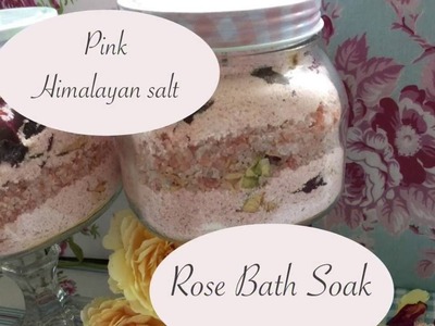 DIY Pink Himalayan Salt & Rose Bath Milk Recipe
