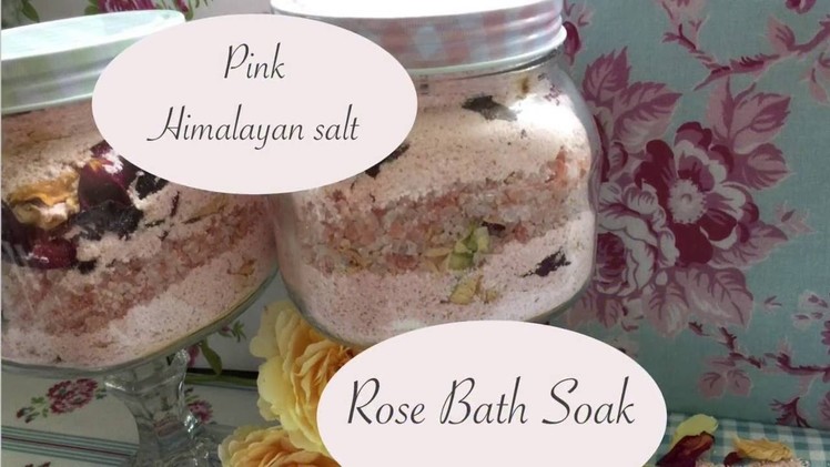 DIY Pink Himalayan Salt & Rose Bath Milk Recipe