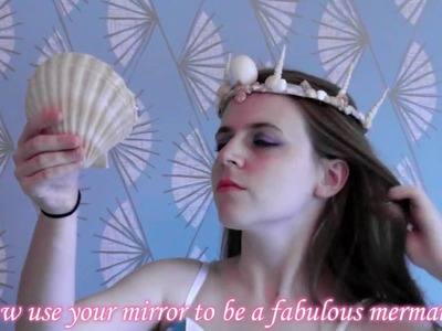DIY Seashell Mirror ❤ For the beautiful mermaid you are!