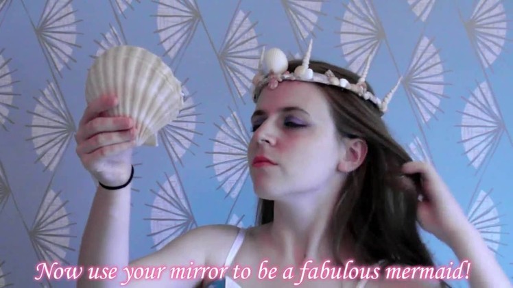 DIY Seashell Mirror ❤ For the beautiful mermaid you are!