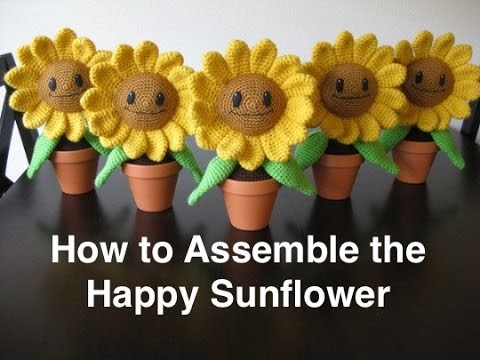 How to Assemble the Happy Sunflower Amigurumi