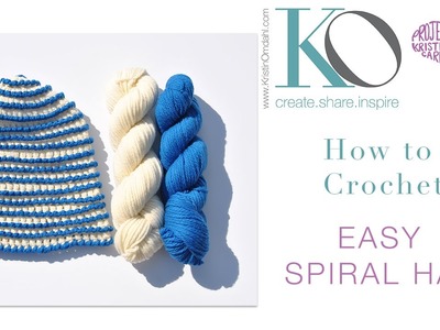 How to Crochet An Easy Spiral Hat