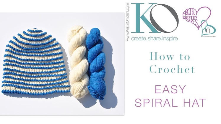 How to Crochet An Easy Spiral Hat