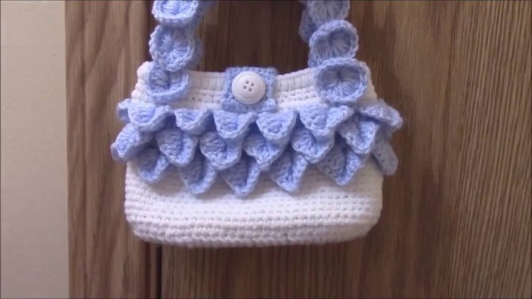How to crochet crocodile stitch handbag.