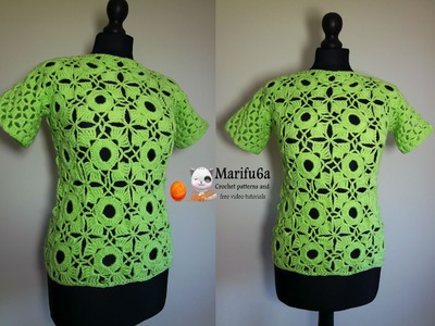 How to crochet lime top all sizes free tutorial by marifu6a