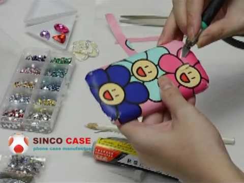 How to decorate a Cell phone Case - DIY 3D bling diamonds