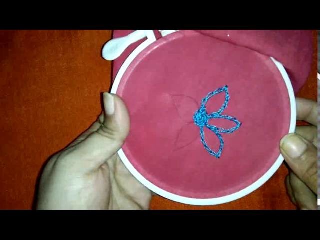 How to do embroidery with crochet no. 14- aari work of Lucknow