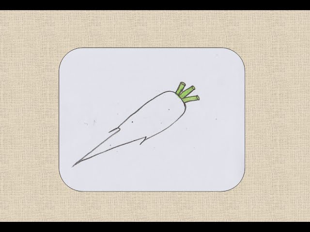 How to draw a Radish for kids