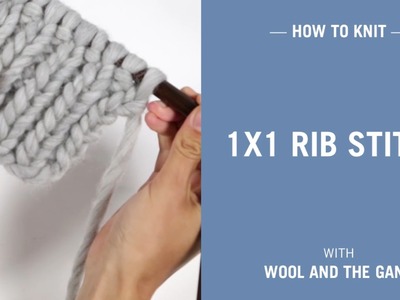 How to knit 1x1 Rib stitch