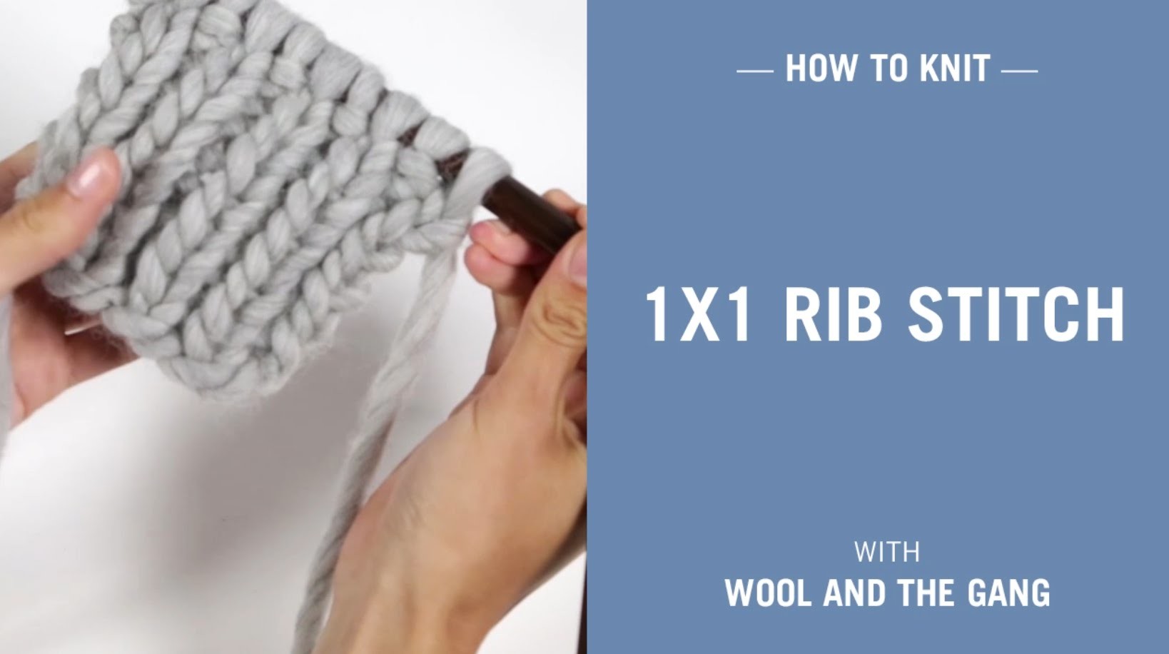 How to knit 1x1 Rib stitch