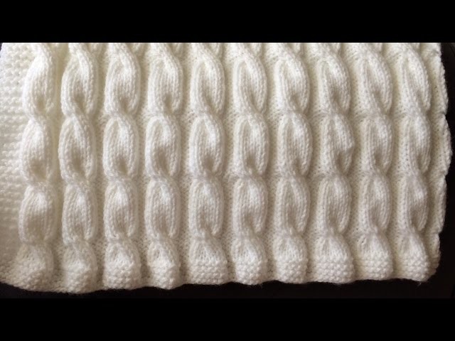 How To Knit A Cable Baby Blanket, Lilu's Handmade Corner Video # 106