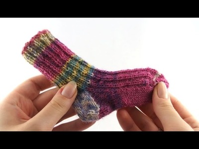 How to Knit Baby Socks #1 Cuff