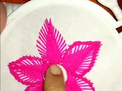 How to make a beautiful hand embroidery flower