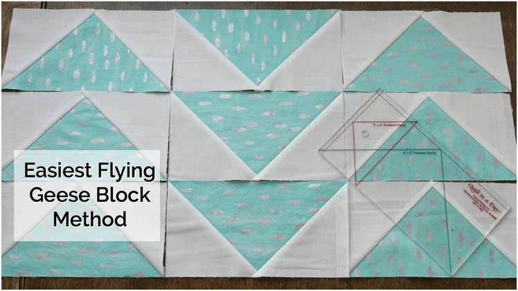 How to Make a Flying Geese Block Using the Quilt in a Day Ruler