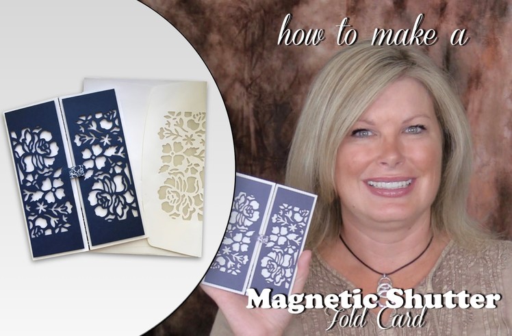 How to make a Magnetic Enclosure Shutter Fold Card featuring Stampin Up
