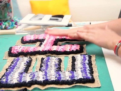 How to make Rag Rug Letters - Beginner's rag rug tutorial with Elspeth Jackson