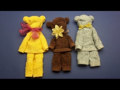How to make teddy bear from towel