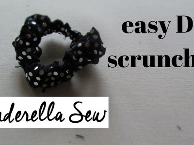 Make a scrunchie - Easy DIY hair elastic - How to make a scrunchie with scrap fabric