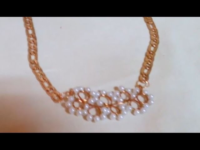 Making Jewelry : How to Make Wire Bead Necklace + Tutorial .