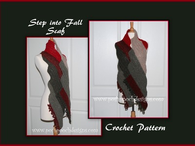 Step Into Fall Scarf Crochet Pattern