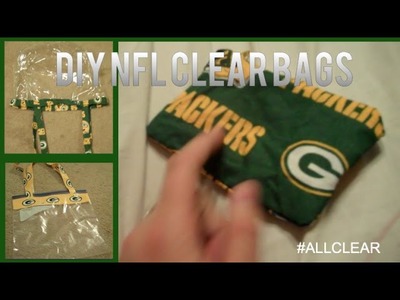 3 DIY NFL FOOTBALL CLEAR BAGS