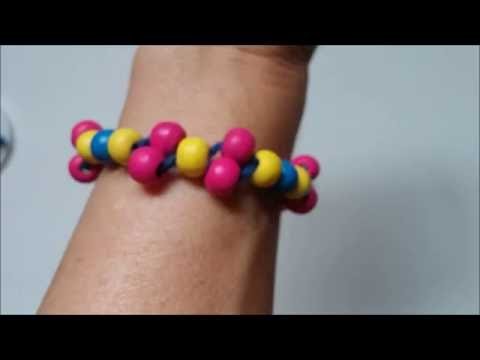 Bracelet for beginners. How to make a colorful bracelet for kids