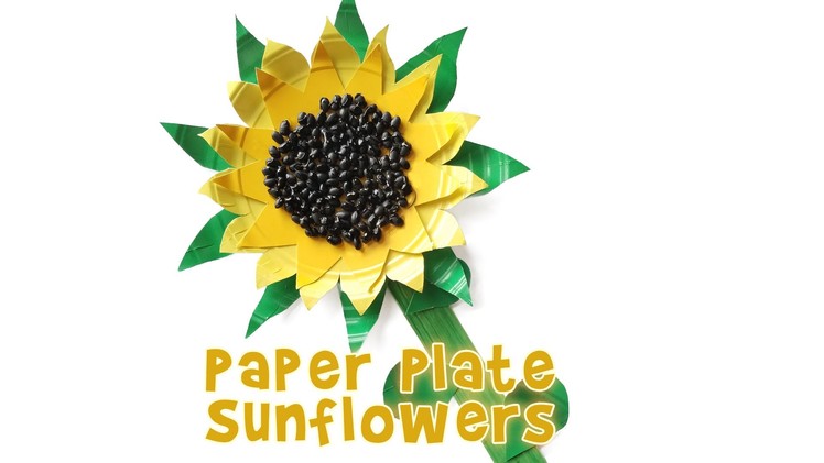 Cute Paper Plate Sunflower Kids Craft