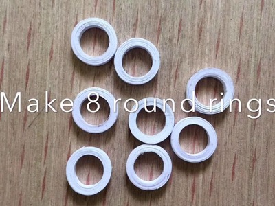 DIY Black And White Paper Quilled Drop Earrings