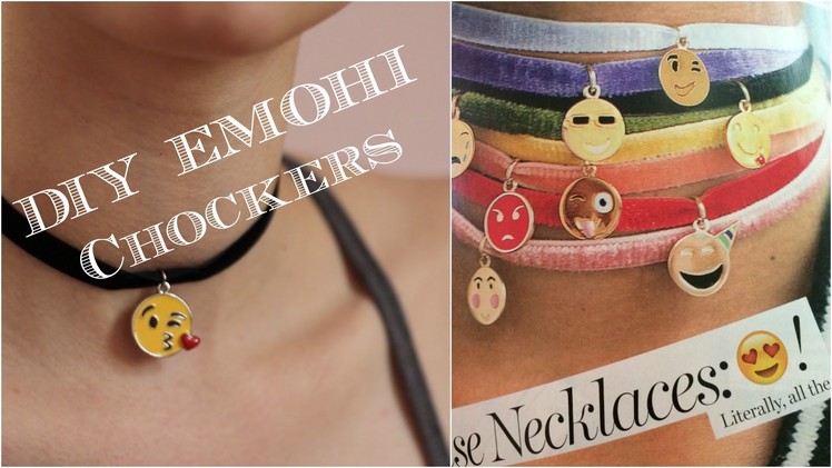 DIY Chocker - How to Make an Emoji Choker - Necklace Tutorial