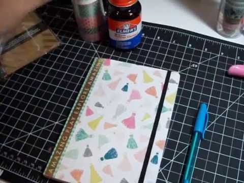 DIY | Covering A Journal with Scrapbook Paper
