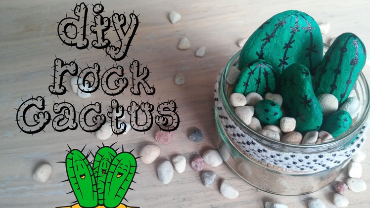 DIY Decor - Easy Rock Cactus Jar | Pinterest.Tumblr Tutorial #3
