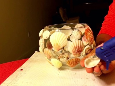 DIY sea shells decoration