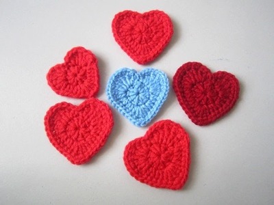 Easy Crochet Heart Step-by-step Tutorial