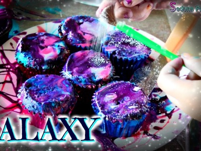 Easy Galaxy Mirror Glaze Cupcakes: How to make galaxy cupcakes | Sedona Fun Kids TV