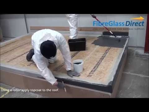 How to apply GRP. Fibreglass Roofing Topcoat
