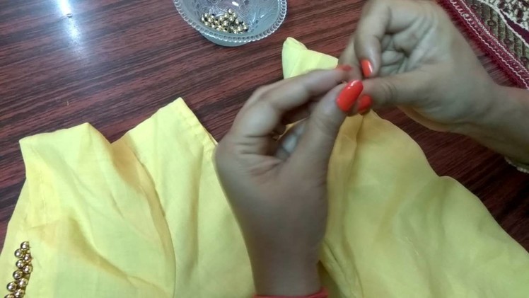 How to attach beads (moti)