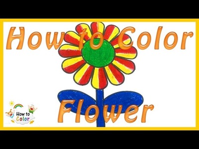 How to Color Flower - Flower Coloring Pages - #Flower Coloring Book - #HowToColor.#3
