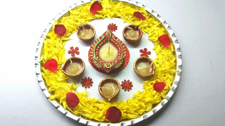 How to Decorate Pooja Thali. Simple and Easy Decoration Pooja Thali. Beautiful Pooja Thali.