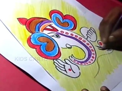 How to Draw Simple Ganesha Drawing for Kids Step by step