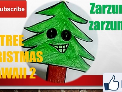 HOW TO DRAW TREE CHRISTMAS KAWAII 2 EASY AND FAST DIY